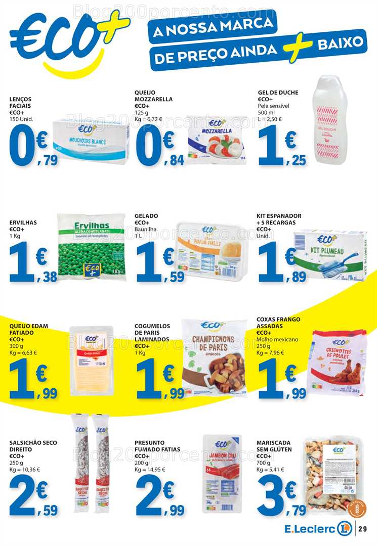 Antevisão Folheto E-LECLERC Promoções de 21 a 27 agosto