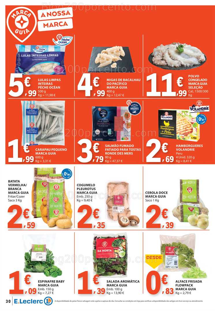 Antevisão Folheto E-LECLERC Promoções de 21 a 27 agosto