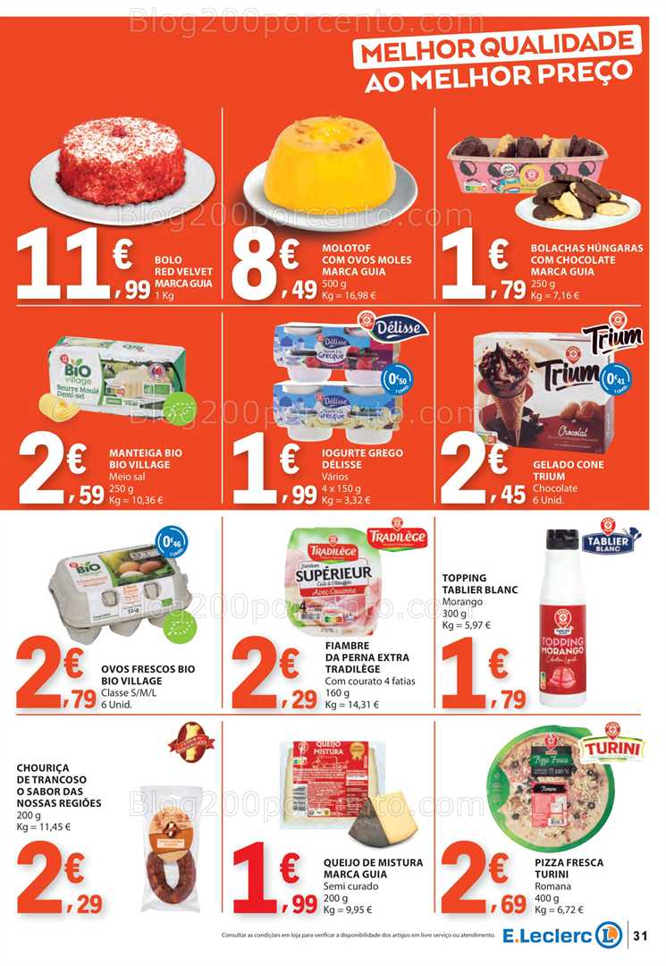 Antevisão Folheto E-LECLERC Promoções de 21 a 27 agosto