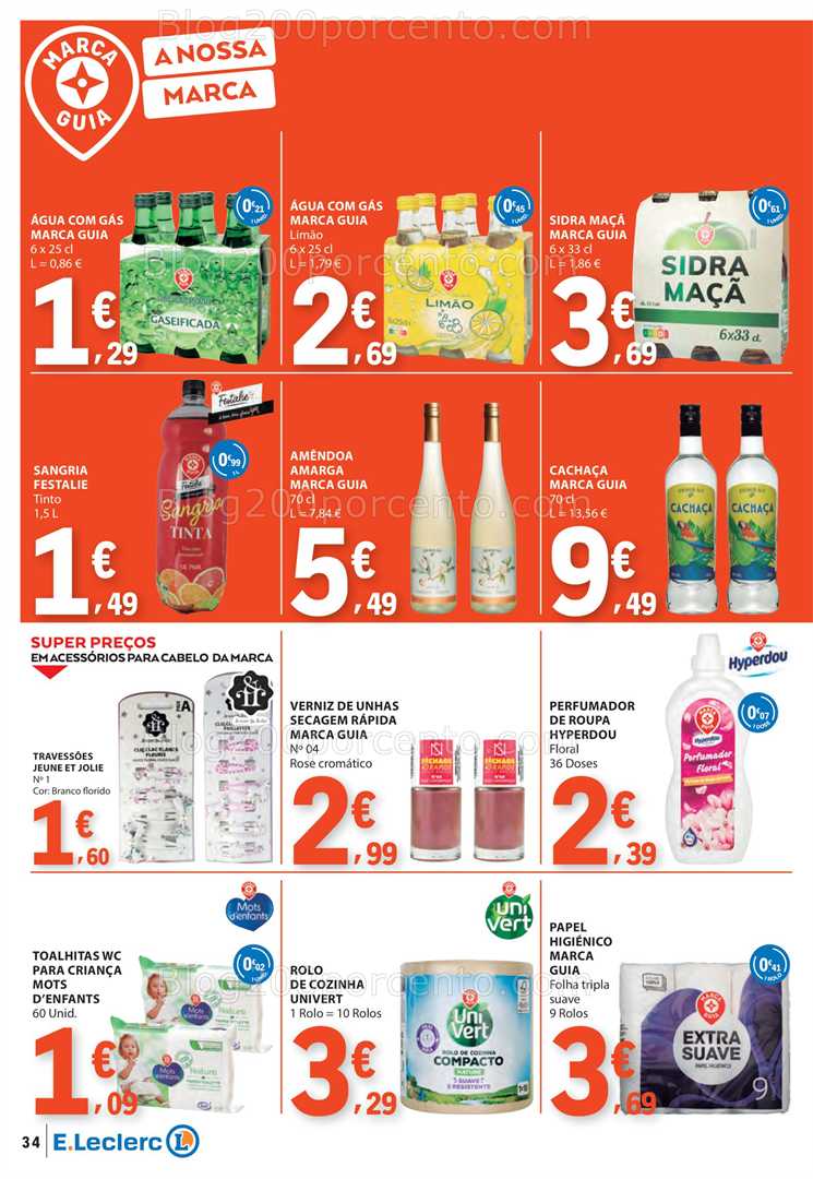Antevisão Folheto E-LECLERC Promoções de 21 a 27 agosto