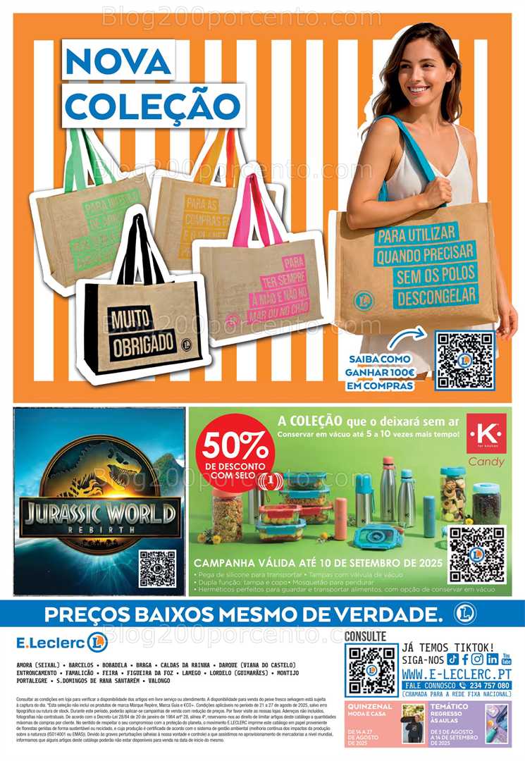 Antevisão Folheto E-LECLERC Promoções de 21 a 27 agosto