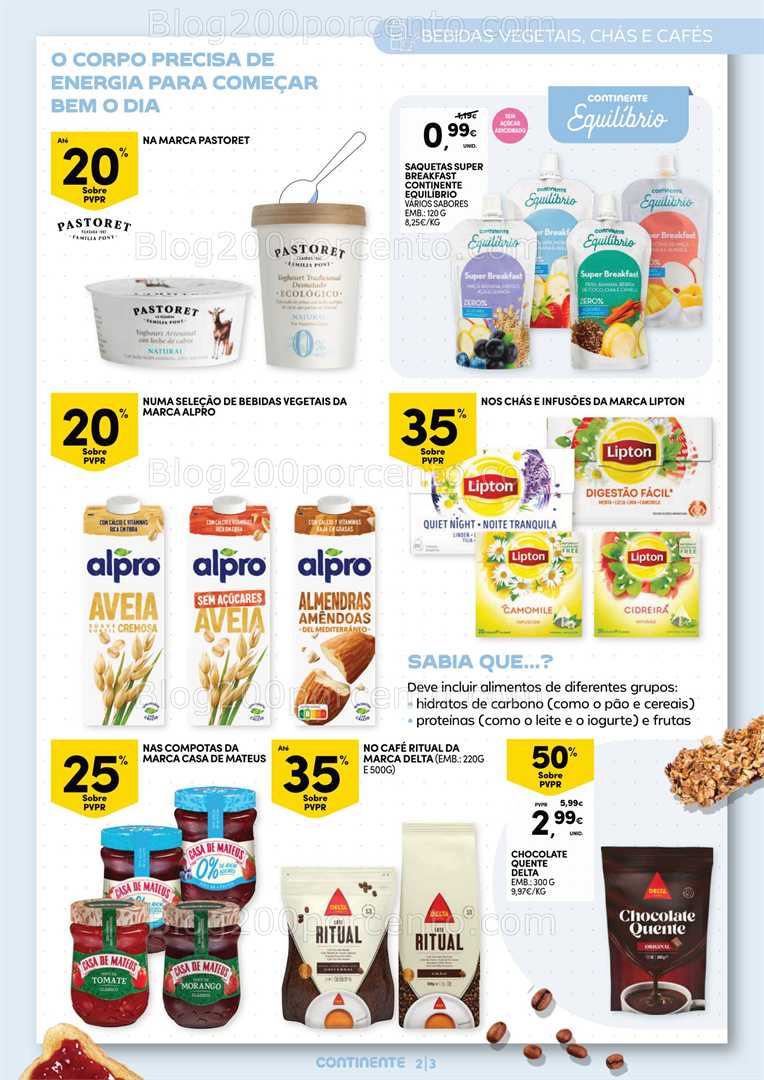 Antevisão Folheto CONTINENTE Especial Pequeno Almoço Promoções de 19 a 31 agosto