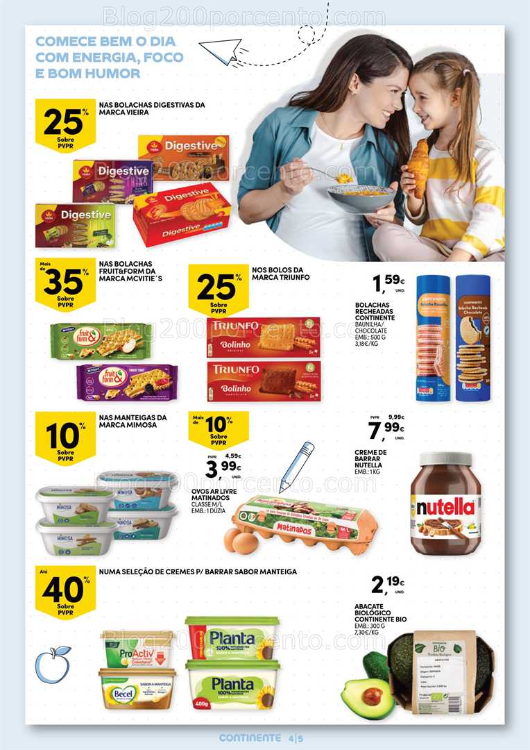 Antevisão Folheto CONTINENTE Especial Pequeno Almoço Promoções de 19 a 31 agosto