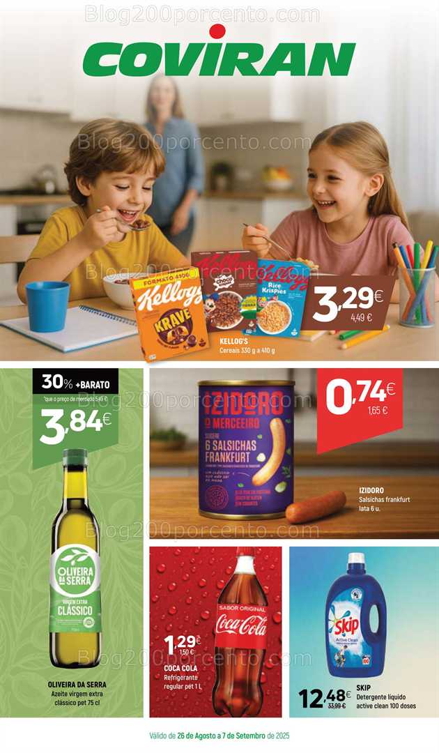 Antevisão Folheto COVIRAN Promoções de 26 agosto a 7 setembro