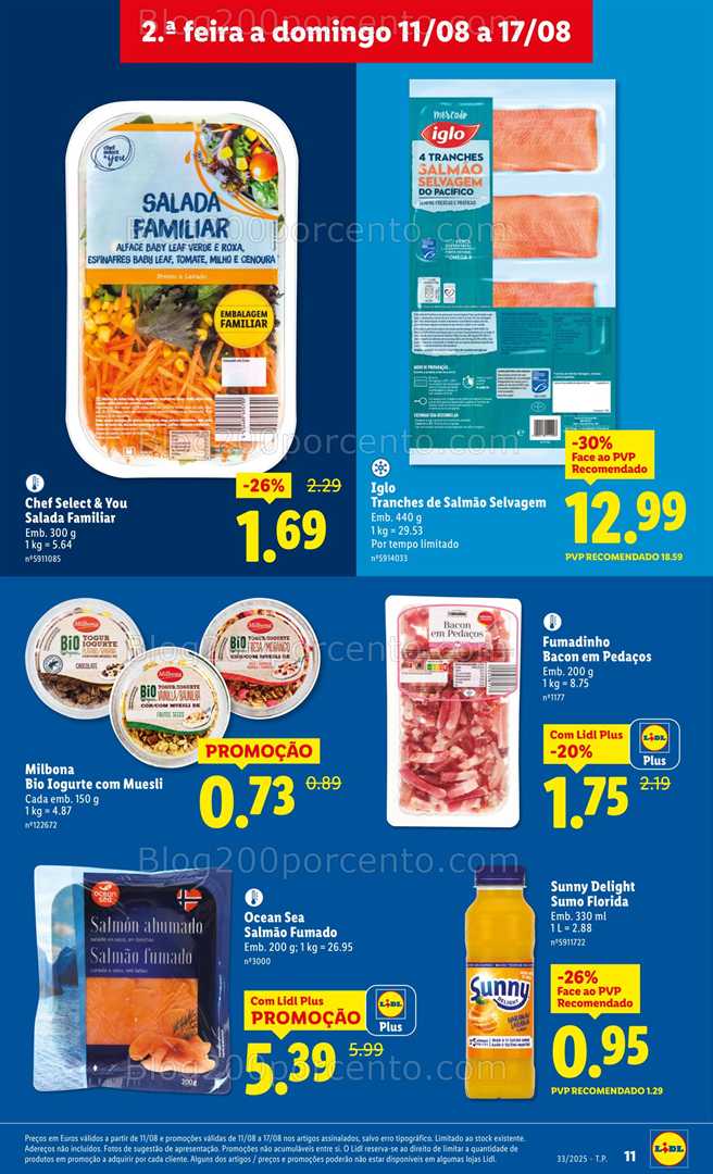 Antevisão Folheto LIDL Promoções de 11 a 17 agosto - Edição Digital all
