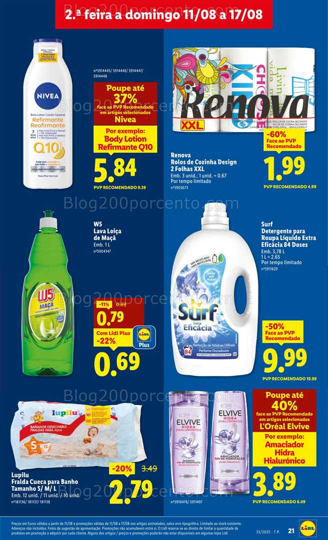 Antevisão Folheto LIDL Promoções de 11 a 17 agosto - Edição Digital all