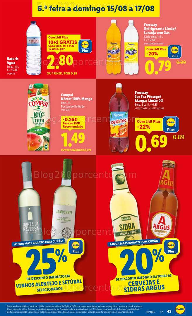 Antevisão Folheto LIDL Promoções de 11 a 17 agosto - Edição Digital all