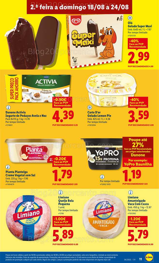 Antevisão Folheto LIDL Promoções de 18 a 24 agosto - Edição Digital