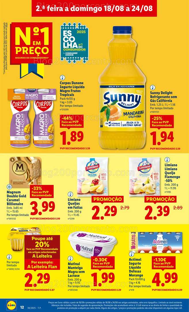 Antevisão Folheto LIDL Promoções de 18 a 24 agosto - Edição Digital