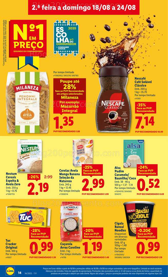 Antevisão Folheto LIDL Promoções de 18 a 24 agosto - Edição Digital
