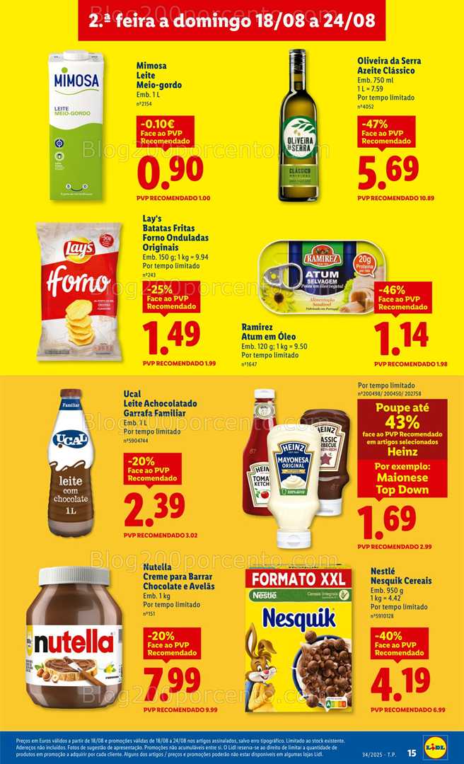 Antevisão Folheto LIDL Promoções de 18 a 24 agosto - Edição Digital