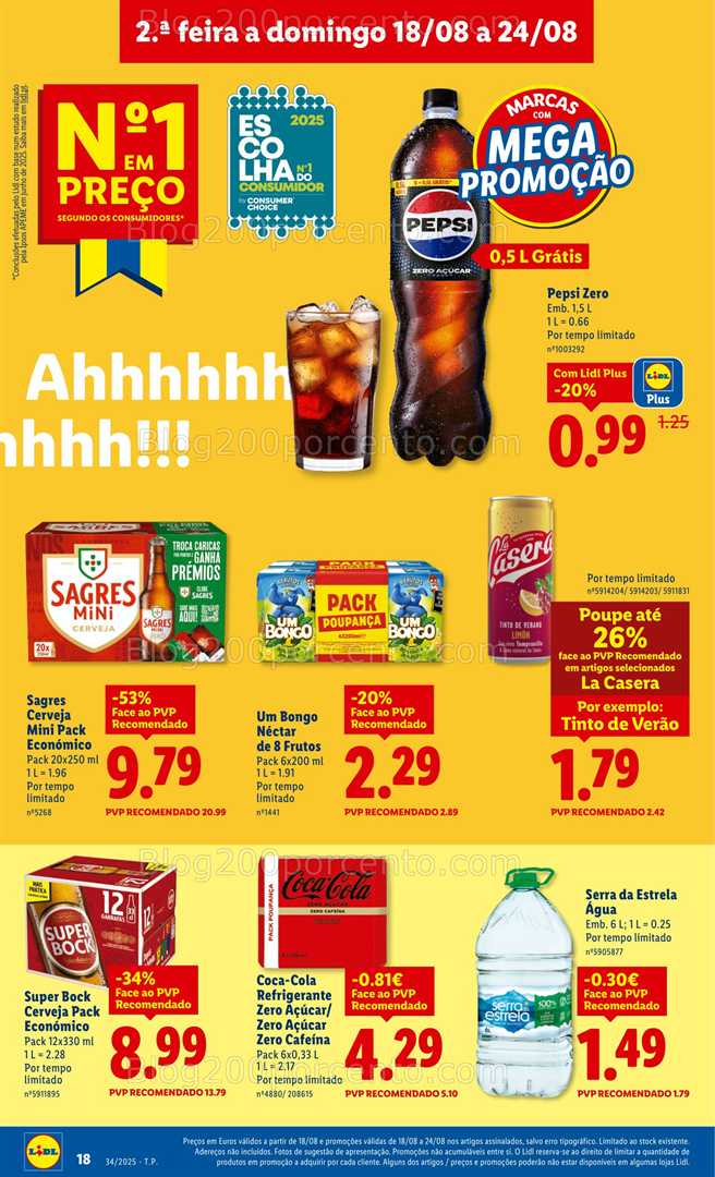 Antevisão Folheto LIDL Promoções de 18 a 24 agosto - Edição Digital