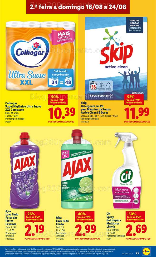 Antevisão Folheto LIDL Promoções de 18 a 24 agosto - Edição Digital