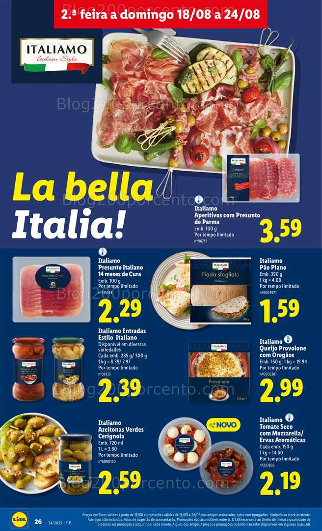 Antevisão Folheto LIDL Promoções de 18 a 24 agosto - Edição Digital