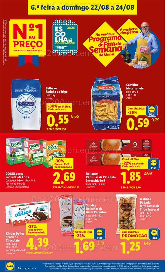 Antevisão Folheto LIDL Promoções de 18 a 24 agosto - Edição Digital