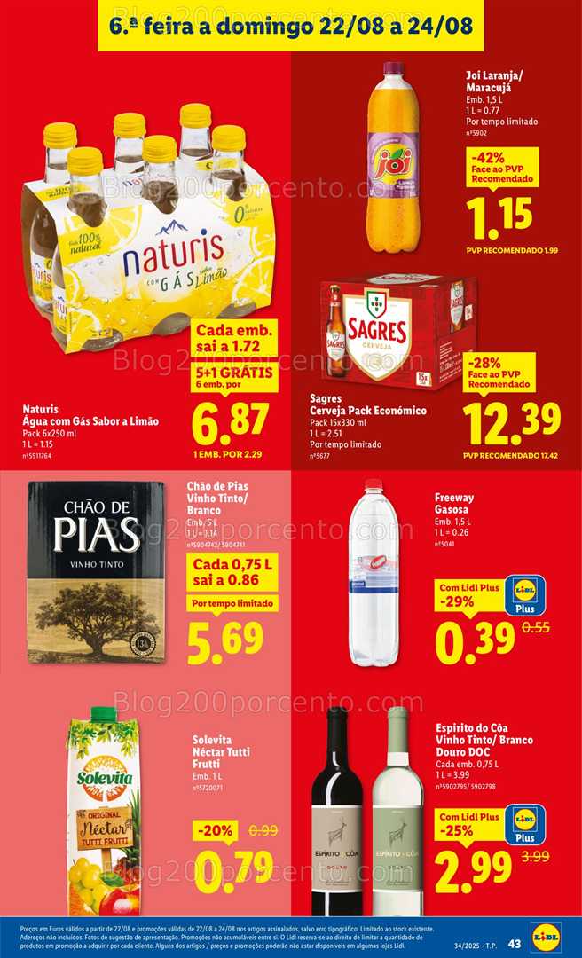 Antevisão Folheto LIDL Promoções de 18 a 24 agosto - Edição Digital
