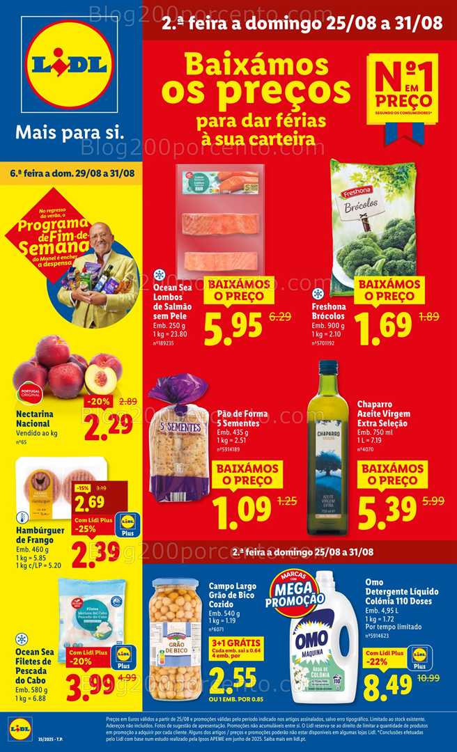 Antevisão Folheto LIDL Promoções de 25 a 31 agosto - Edição Digital