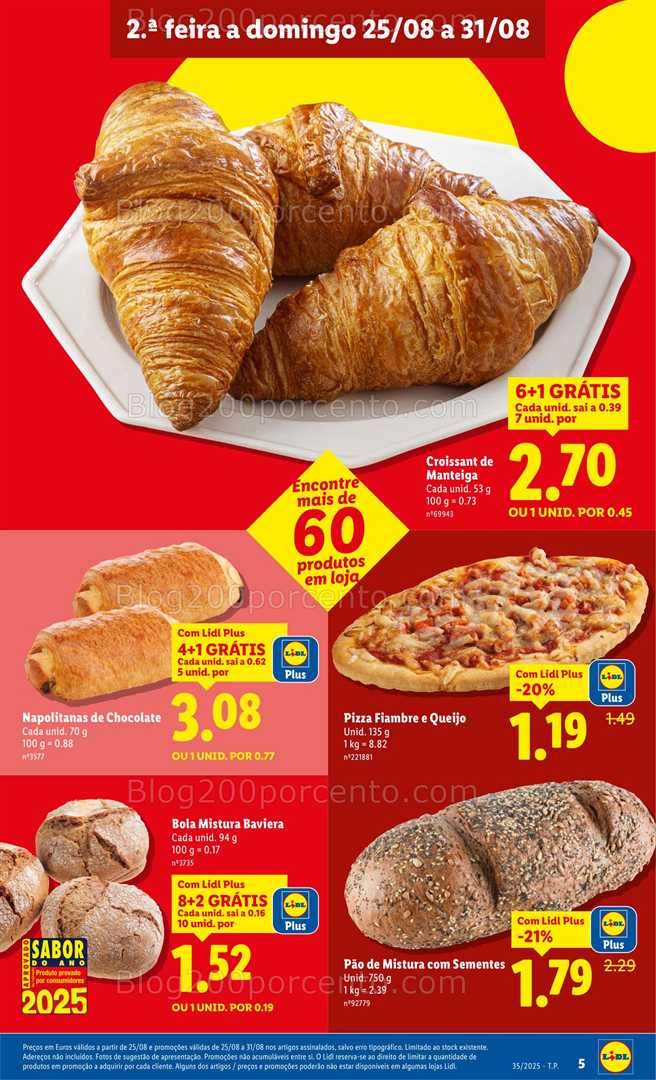 Antevisão Folheto LIDL Frescos Promoções de 25 a 31 agosto