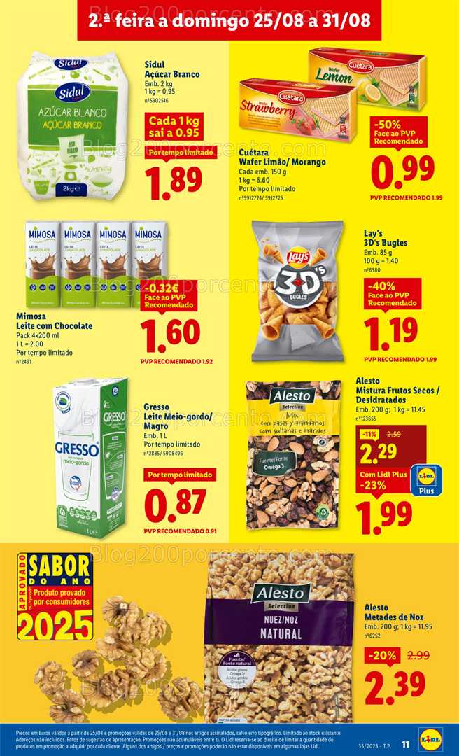 Antevisão Folheto LIDL Promoções de 25 a 31 agosto - Edição Digital