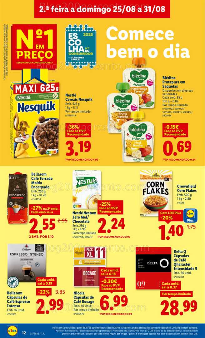 Antevisão Folheto LIDL Promoções de 25 a 31 agosto - Edição Digital