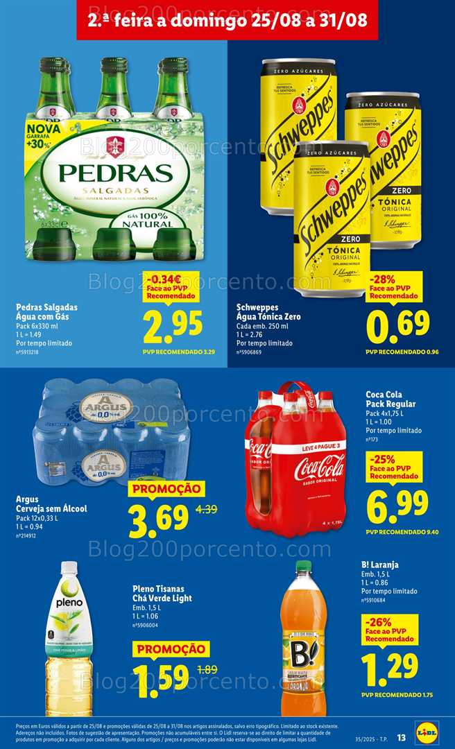 Antevisão Folheto LIDL Promoções de 25 a 31 agosto - Edição Digital