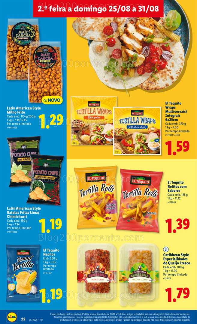 Antevisão Folheto LIDL Sabores do Mundo Promoções de 25 a 31 agosto