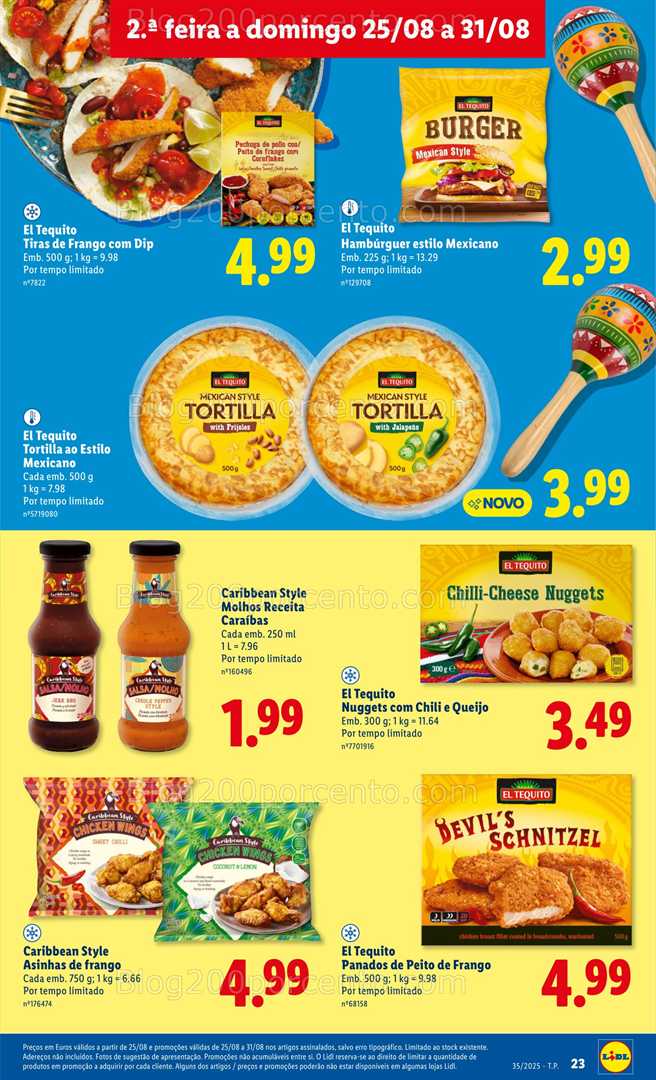 Antevisão Folheto LIDL Sabores do Mundo Promoções de 25 a 31 agosto