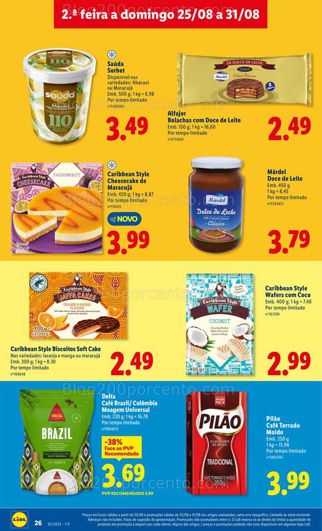 Antevisão Folheto LIDL Sabores do Mundo Promoções de 25 a 31 agosto