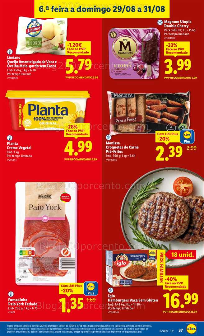 Antevisão Folheto LIDL Promoções de 25 a 31 agosto - Edição Digital