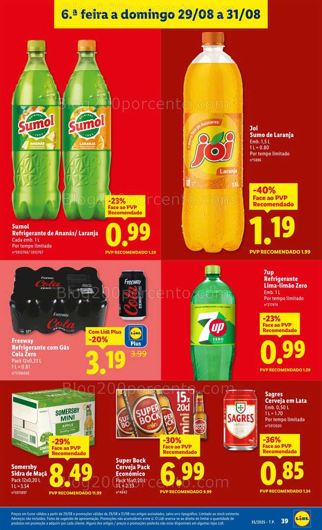 Antevisão Folheto LIDL Promoções de 25 a 31 agosto - Edição Digital