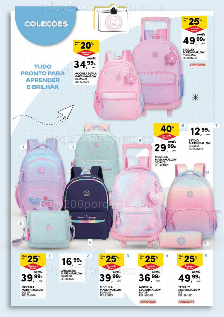 Antevisão Folheto CONTINENTE Regresso às Aulas - 12 agosto a 21 setembro - Edição Digital