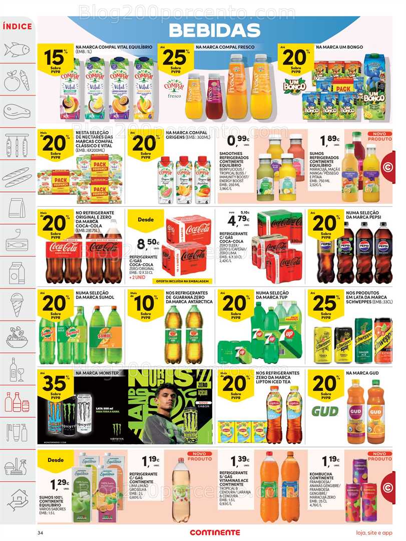 Antevisão Folheto CONTINENTE Promoções de 19 a 25 agosto - Edição Digital
