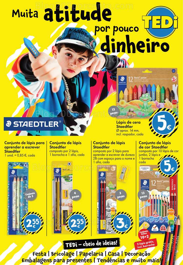 Antevisão Folheto TEDI Regresso às Aulas Promoções de 8 a 16 agosto all