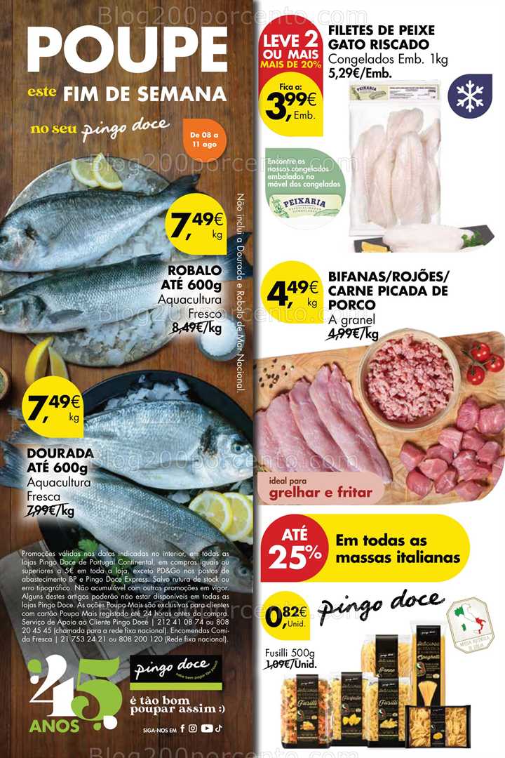 Antevisão Folheto PINGO DOCE Fim de Semana - Só Sábado!, na página 2, encontra:
