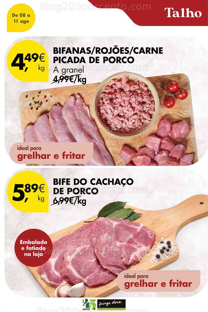 Antevisão Folheto PINGO DOCE Fim de Semana - Só Sábado!, na página 3, encontra: