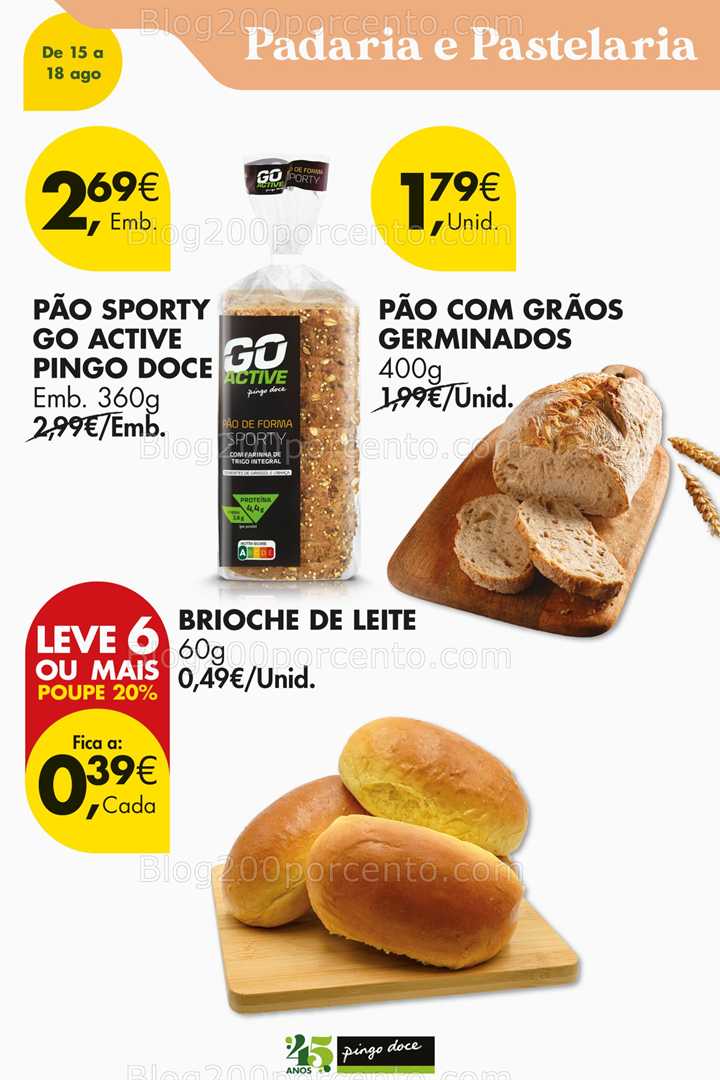 Antevisão Folheto PINGO DOCE Promoções Fim de Semana - só 15 e 16 agosto