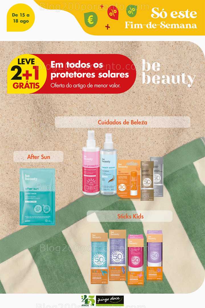 Antevisão Folheto PINGO DOCE Promoções Fim de Semana - só 15 e 16 agosto