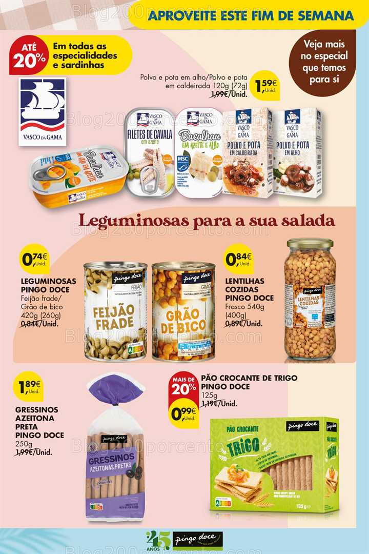 Antevisão Folheto PINGO DOCE Promoções Fim de Semana - só 15 e 16 agosto