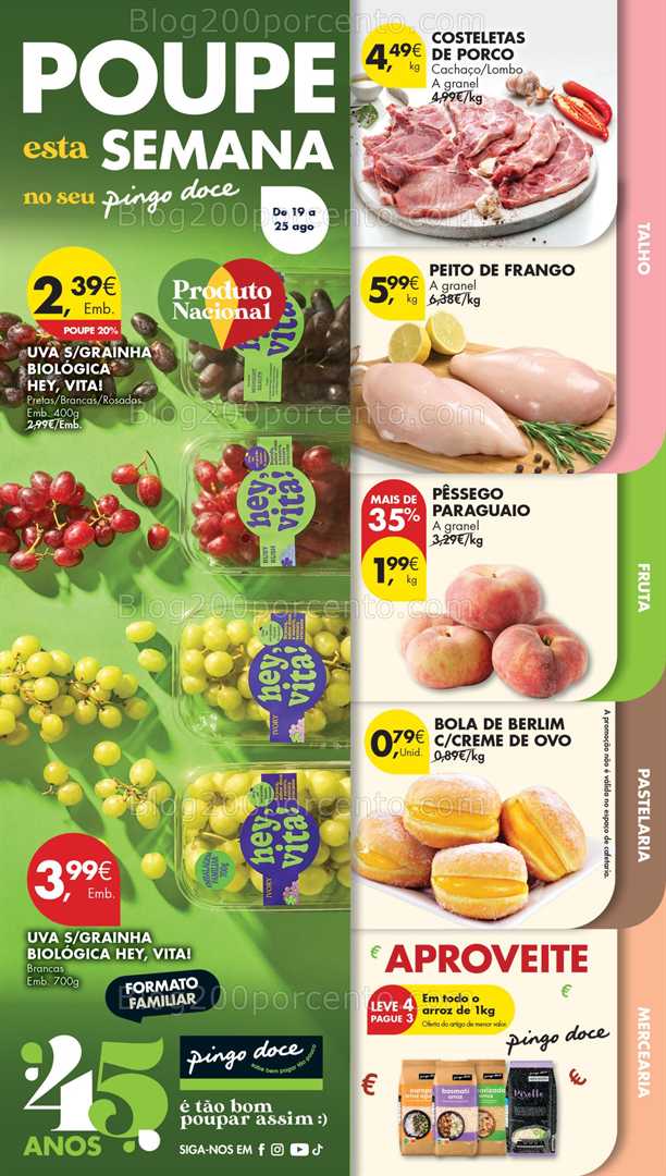 Antevisão Folheto PINGO DOCE Madeira Promoções de 19 a 25 agosto