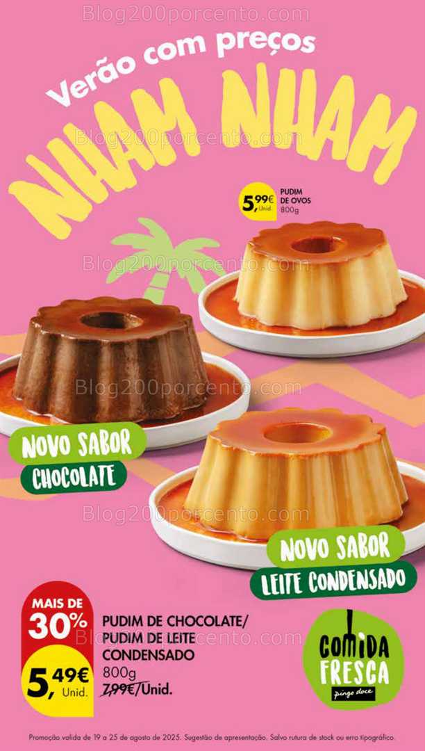 Antevisão Folheto PINGO DOCE Lojas Médias Promoções de 19 a 25 agosto