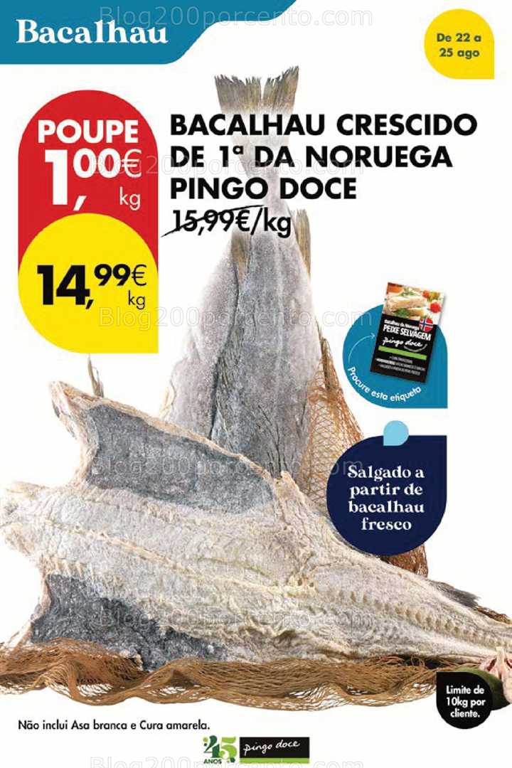 Antevisão Folheto PINGO DOCE Promoções Fim de Semana - 23 a 25 agosto