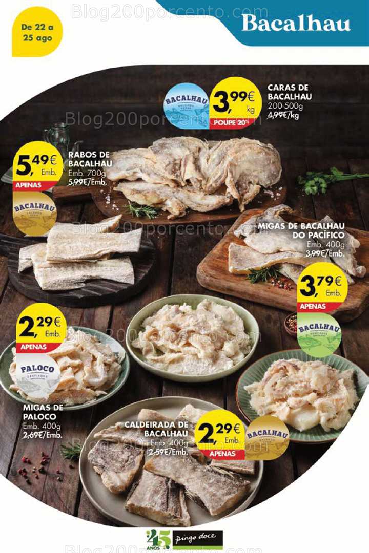 Antevisão Folheto PINGO DOCE Promoções Fim de Semana - 23 a 25 agosto