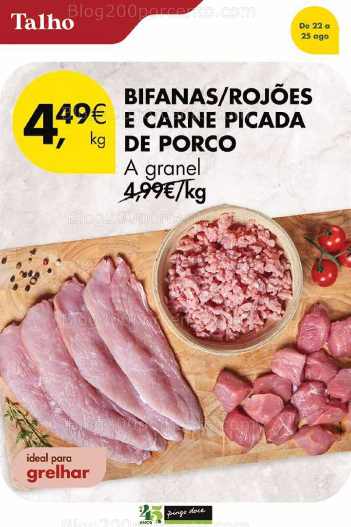 Antevisão Folheto PINGO DOCE Promoções Fim de Semana - 23 a 25 agosto