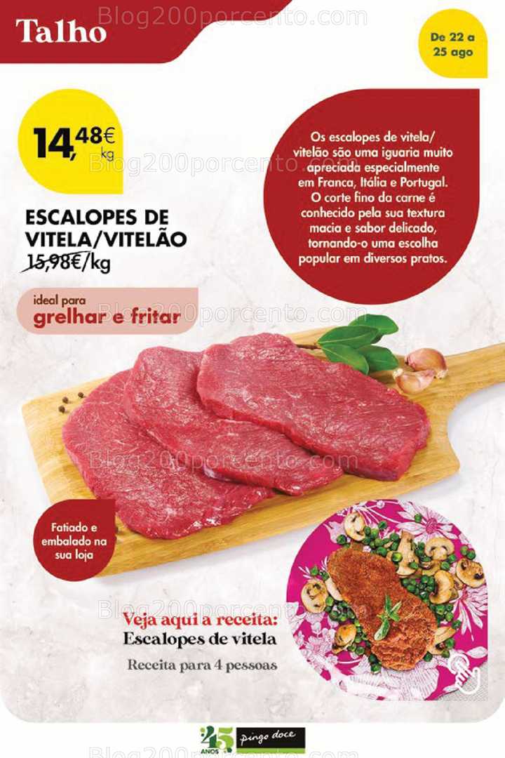 Antevisão Folheto PINGO DOCE Promoções Fim de Semana - 23 a 25 agosto