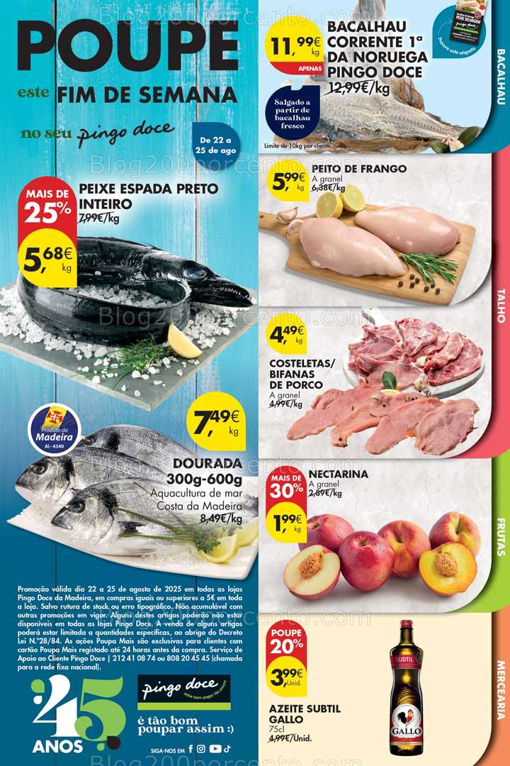 Antevisão Folheto PINGO DOCE Madeira Promoções Fim de Semana - 23 a 25 agosto