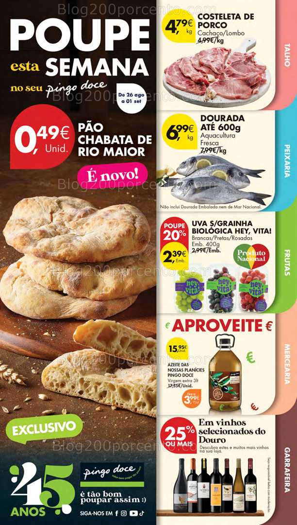 Antevisão Folheto PINGO DOCE Lojas Pequenas Promoções de 26 agosto a 1 setembro