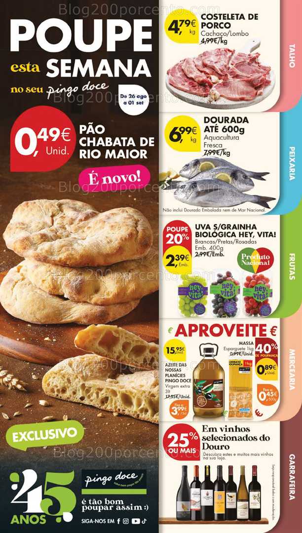 Antevisão Folheto PINGO DOCE Lojas Grandes Promoções de 26 agosto a 1 setembro
