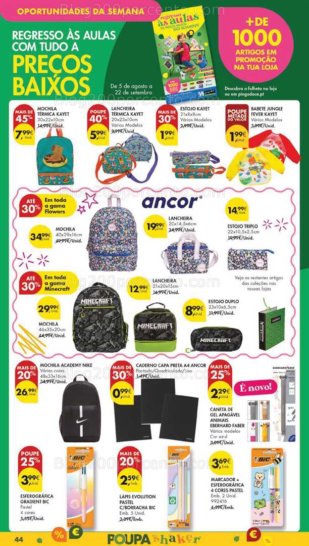 Antevisão Folheto PINGO DOCE Lojas Grandes Promoções de 26 agosto a 1 setembro