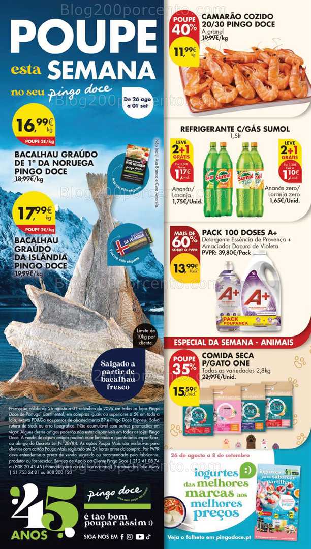 Antevisão Folheto PINGO DOCE Lojas Grandes Promoções de 26 agosto a 1 setembro