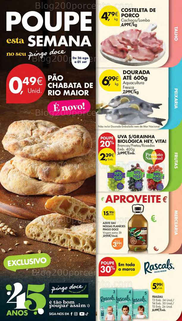Antevisão Folheto PINGO DOCE Lojas Pequenas Promoções de 26 agosto a 1 ...